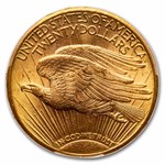 1911-D/D $20 St Gaudens Gold MS-64 PCGS (FS-501)