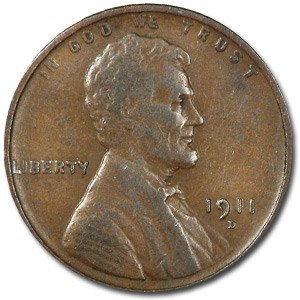 1911-D/D Lincoln Cent VF 1911-D/D Lincoln Cent VF