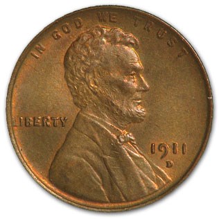 1911-D Lincoln Cent BU (Brown) 1911-D Lincoln Cent BU (Brown)