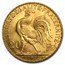 1911 France Gold 20 Francs Rooster BU