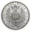 1911 Germany Silver 2 Mark Bavaria Luitpold Avg Circ
