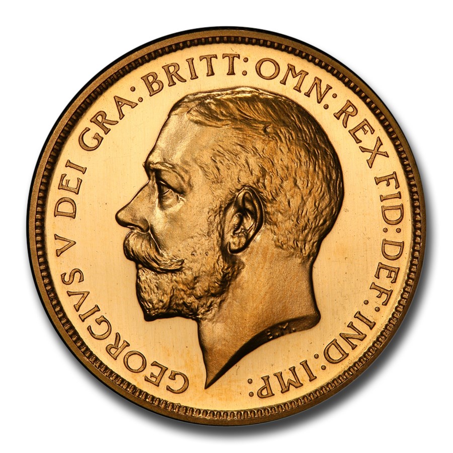 1911 Great Britain Gold 2 Pounds George V PR-65 PCGS (Cameo)
