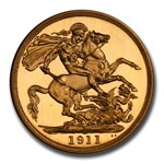 1911 Great Britain Gold 2 Pounds George V PR-65 PCGS (Cameo)