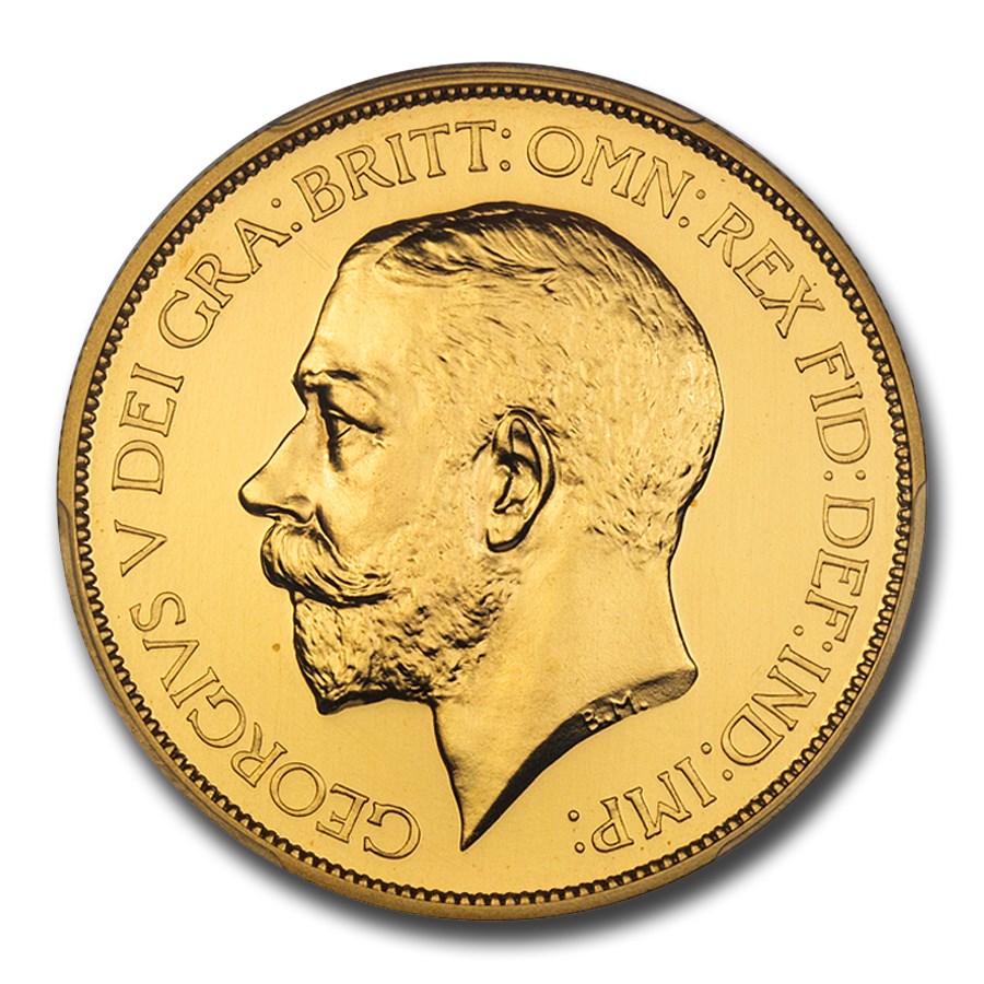 1911 Great Britain Gold 5 Pounds George V PR-65 Cameo PCGS
