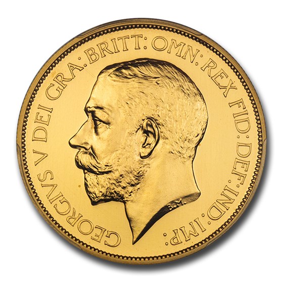 1911 Great Britain Gold 5 Pounds George V PR-65 Cameo PCGS 1911 Great Britain Gold 5 Pounds George V PR-65 Cameo PCGS