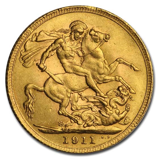 1911 Great Britain Gold Sovereign George V BU 1911 Great Britain Gold Sovereign George V BU