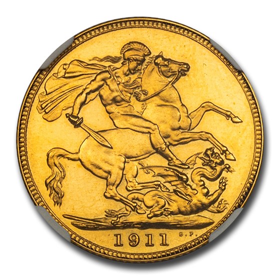1911 Great Britain Gold Sovereign George V PF-67 NGC