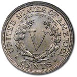 1911 Liberty Head V Nickel MS-62 NGC