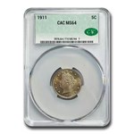 1911 Liberty Head V Nickel MS-64 CACG