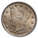 1911 Liberty Head V Nickel MS-64 PCGS