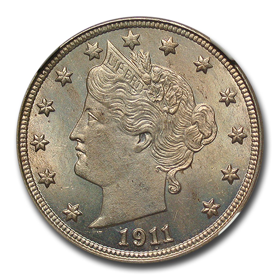 1911 Liberty Head V Nickel MS-65+ NGC