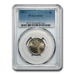 1911 Liberty Head V Nickel MS-65 PCGS