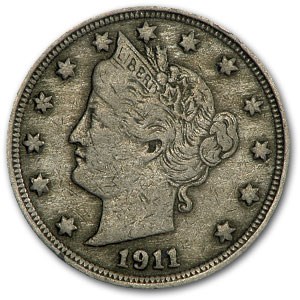 1911 Liberty Head V Nickel VF 1911 Liberty Head V Nickel VF