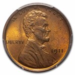 1911 Lincoln Cent MS-64 PCGS (Red/Brown)