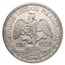 1911 Mexico Silver Peso Caballito AU (Long Ray)