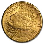 1911-S $20 St Gaudens Gold Double Eagle AU