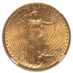 1911-S $20 St Gaudens Gold Double Eagle MS-63 NGC