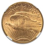 1911-S $20 St Gaudens Gold Double Eagle MS-63 NGC