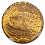 1911-S $20 St Gaudens Gold Double Eagle MS-63 NGC