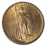 1911-S $20 St Gaudens Gold Double Eagle MS-65 CACG
