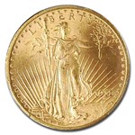 1911-S $20 St Gaudens Gold Double Eagle MS-65+ PCGS