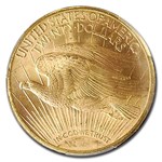 1911-S $20 St Gaudens Gold Double Eagle MS-65+ PCGS