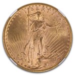 1911-S $20 St Gaudens Gold Double Eagle MS-66 NGC