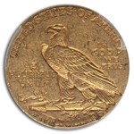 1911-S $5 Indian Gold Half Eagle AU-58 PCGS