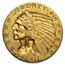 1911-S $5 Indian Gold Half Eagle AU