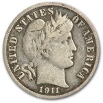 1911-S Barber Dime Fine