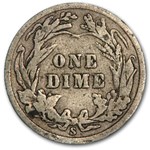 1911-S Barber Dime Good/VG