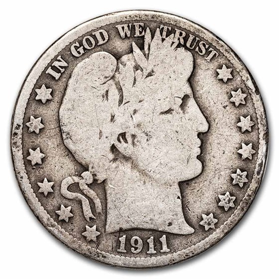 1911-S Barber Half Dollar Good 1911-S Barber Half Dollar Good