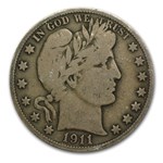 1911-S Barber Half Dollar VG