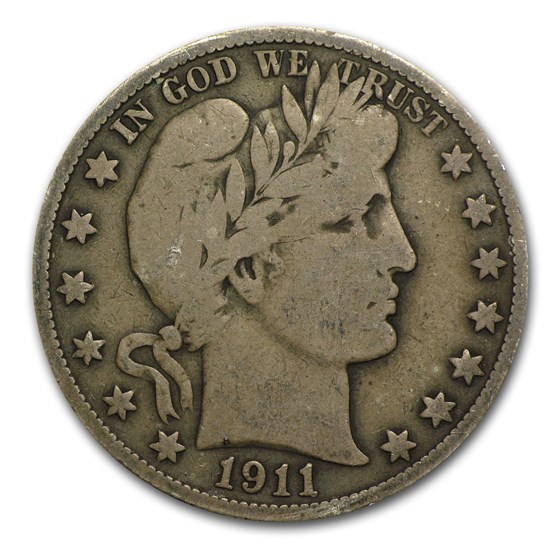 1911-S Barber Half Dollar VG 1911-S Barber Half Dollar VG