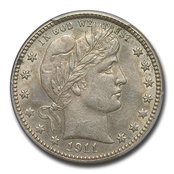 1911-S Barber Quarter AU-55 PCGS 1911-S Barber Quarter AU-55 PCGS
