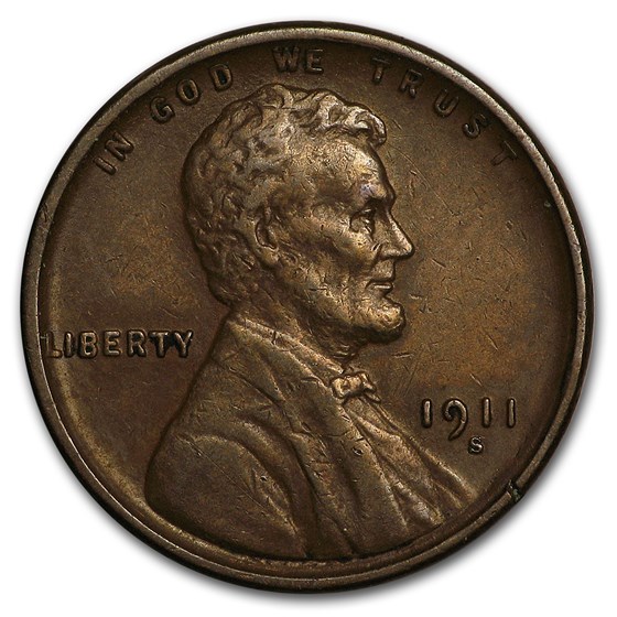 1911-S Lincoln Cent XF 1911-S Lincoln Cent XF