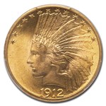 1912 $10 Indian Gold Eagle MS-63 PCGS