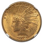 1912 $10 Indian Gold Eagle MS-64 NGC