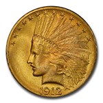 1912 $10 Indian Gold Eagle MS-64 PCGS