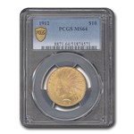 1912 $10 Indian Gold Eagle MS-64 PCGS
