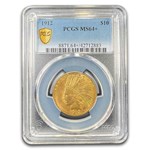 1912 $10 Indian Gold Eagle MS-64+ PCGS