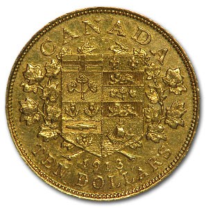1912-1914 Canada Gold $10 Details
