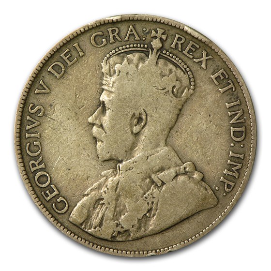 1912-1919 Canada 50 Cents Fine/VF George V 1912-1919 Canada 50 Cents Fine/VF George V