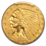 1912 $2.50 Indian Gold Quarter Eagle MS-63 PCGS