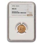 1912 $2.50 Indian Gold Quarter Eagle MS-65 NGC