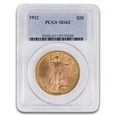 1912 $20 St Gaudens Gold Double Eagle MS-62 PCGS