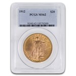 1912 $20 St Gaudens Gold Double Eagle MS-62 PCGS