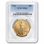 1912 $20 St Gaudens Gold Double Eagle MS-62 PCGS