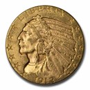 1912 $5 Indian Gold Half Eagle AU