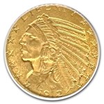 1912 $5 Indian Gold Half Eagle MS-62 PCGS